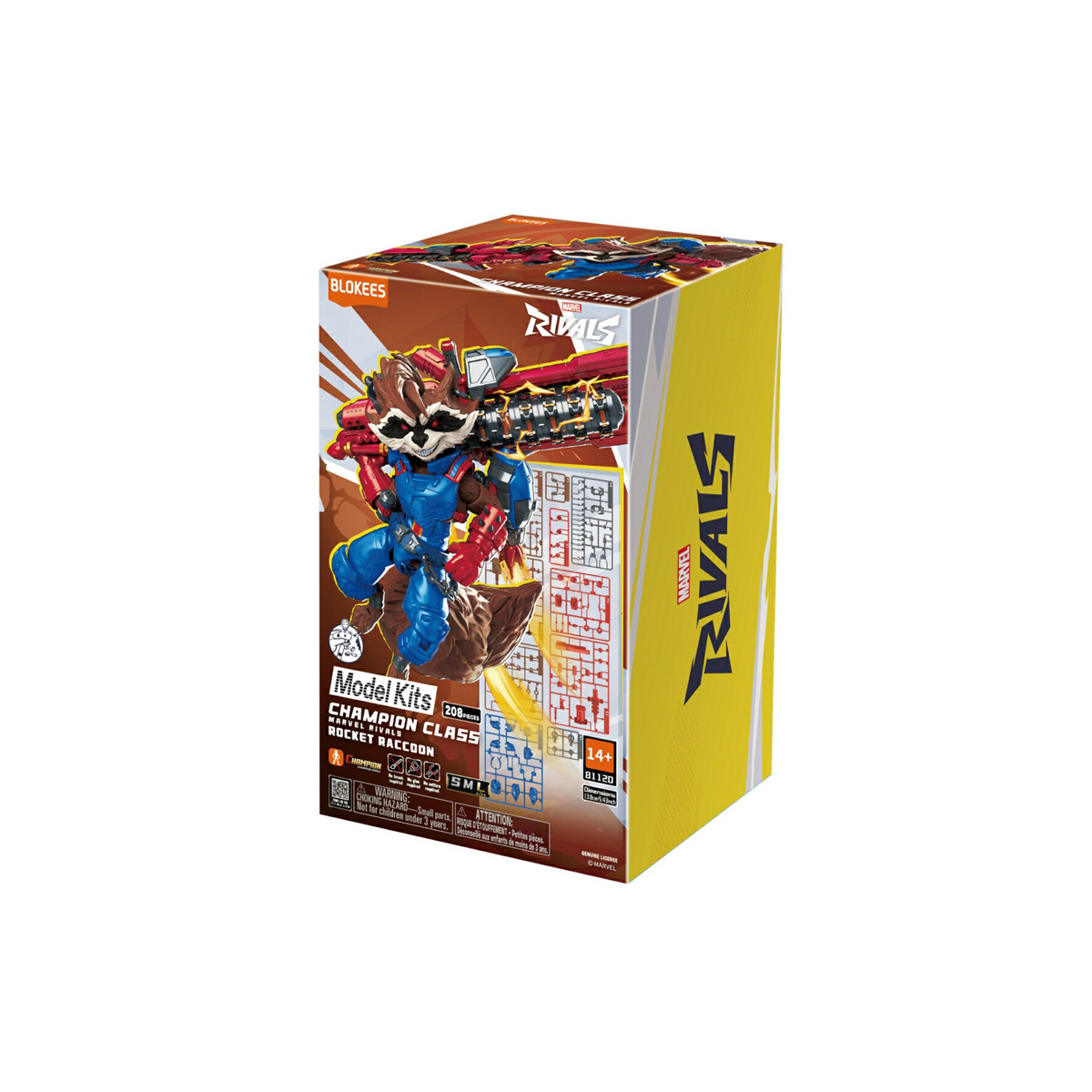 BLOKEES MARVEL RIVALS CHAMPION CLASS 08 ROCKET RACCOON MODEL KIT