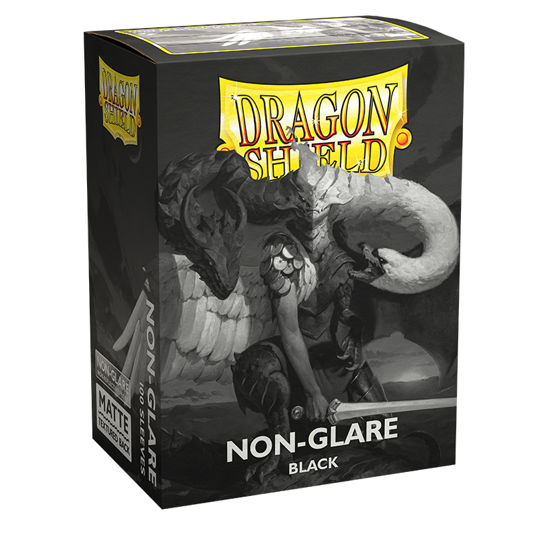 Dragon Shield: Matte NonGlare - Black Card Sleeves (100ct)