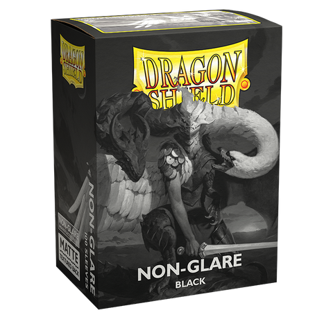 Dragon Shield: Matte NonGlare - Black Card Sleeves (100ct)