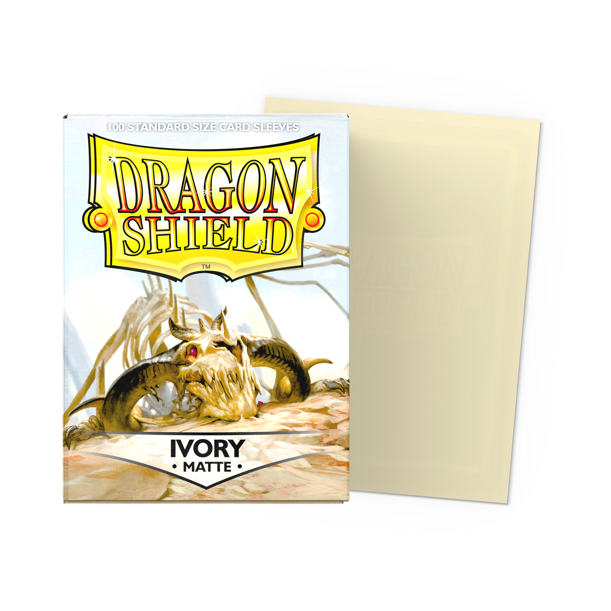 Dragon Shield: Classic Ivory Matte Standard Card Sleeves (100ct)