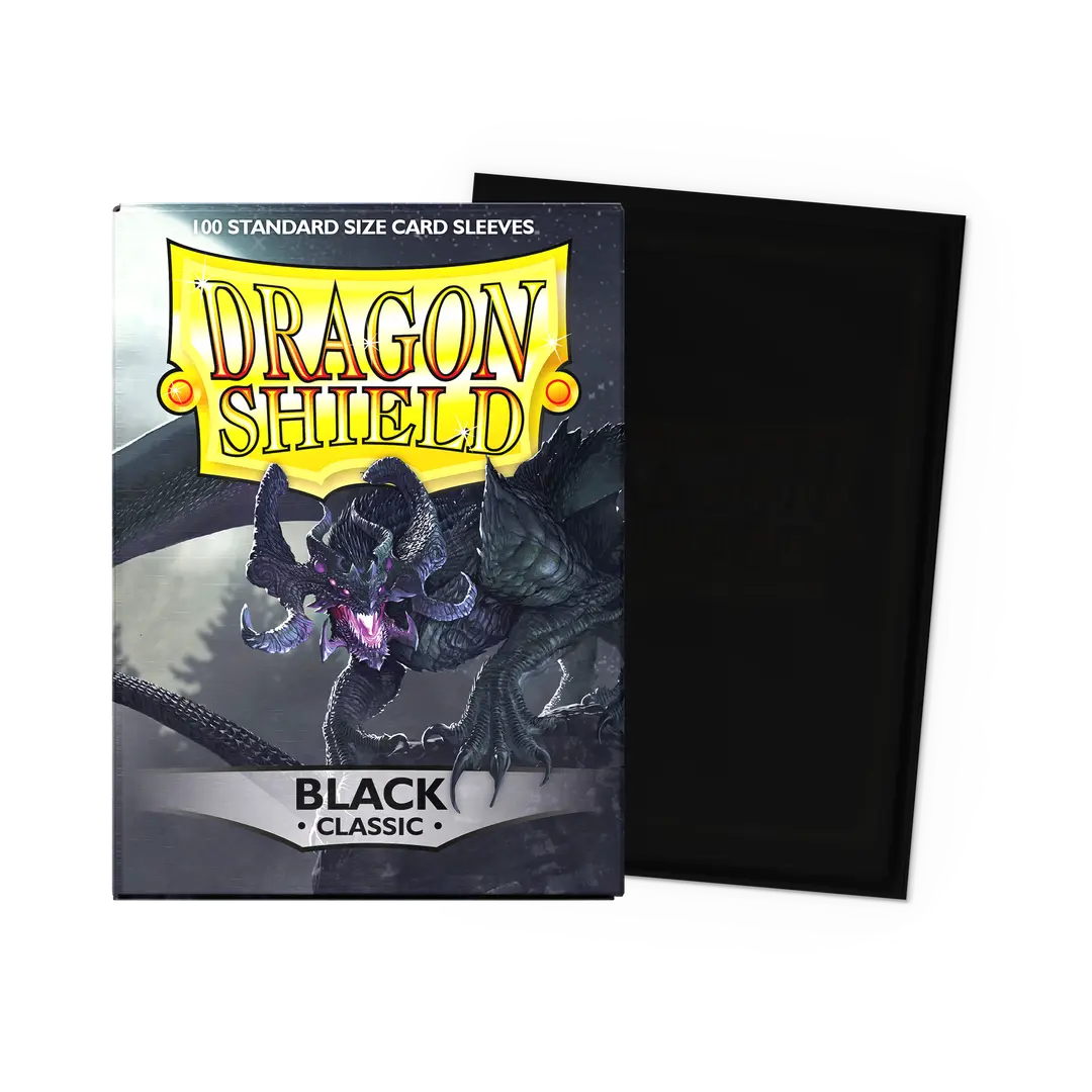 Dragon Shield: Classic Black Classic Standard Card Sleeves (100ct)
