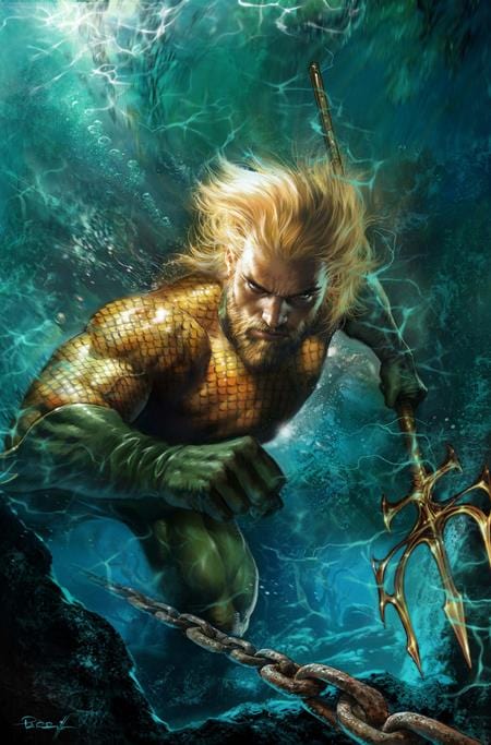 DC COMICS  AQUAMAN #9 CVR B LUCIO PARRILLO CARD STOCK VAR