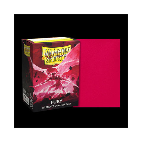 Dragon Shield: FURY 'Alaric, Crimson King' - Matte Dual Sleeves (100ct)