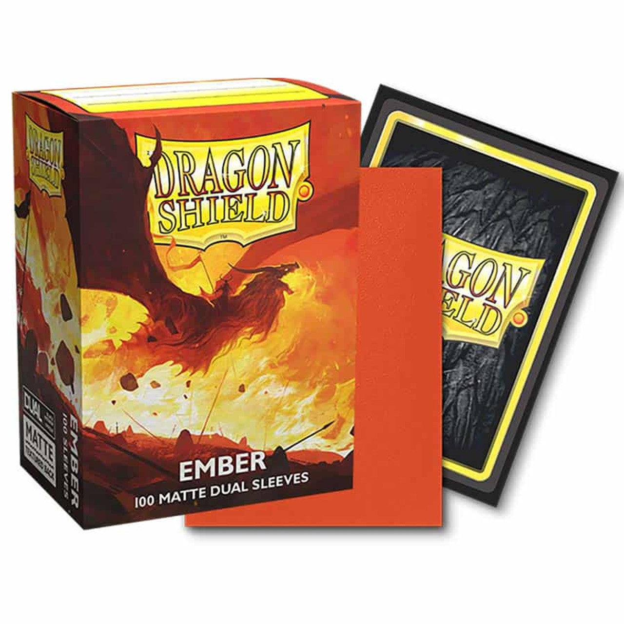 Dragon Shield: Matte Dual Standard Sleeves - EMBER (100ct)