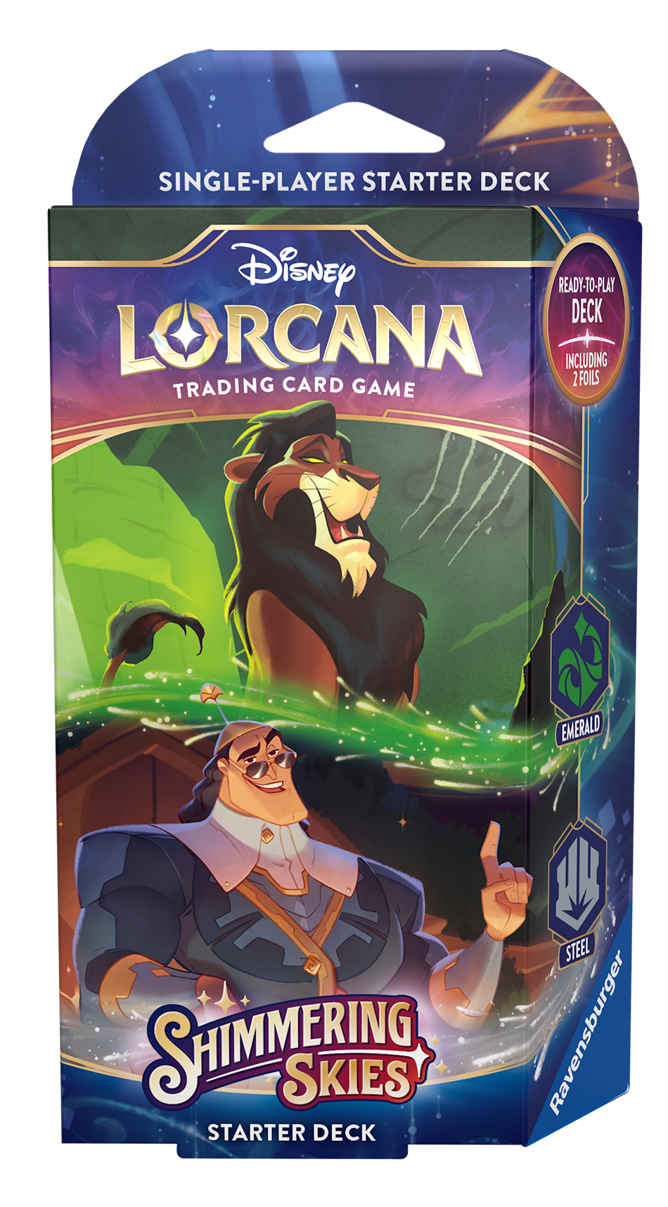 Disney Lorcana: Shimmering Skies Starter Deck (Emerald & Steel)
