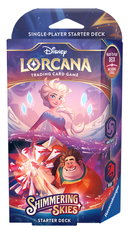 Disney Lorcana: Shimmering Skies Starter Deck (Amethyst & Ruby)