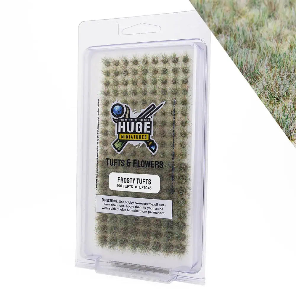Huge Miniatures Tufts & Flowers: Frosty Grass Tufts