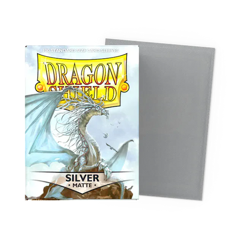 Dragon Shields: Silver- Matte Sleeves (100ct)