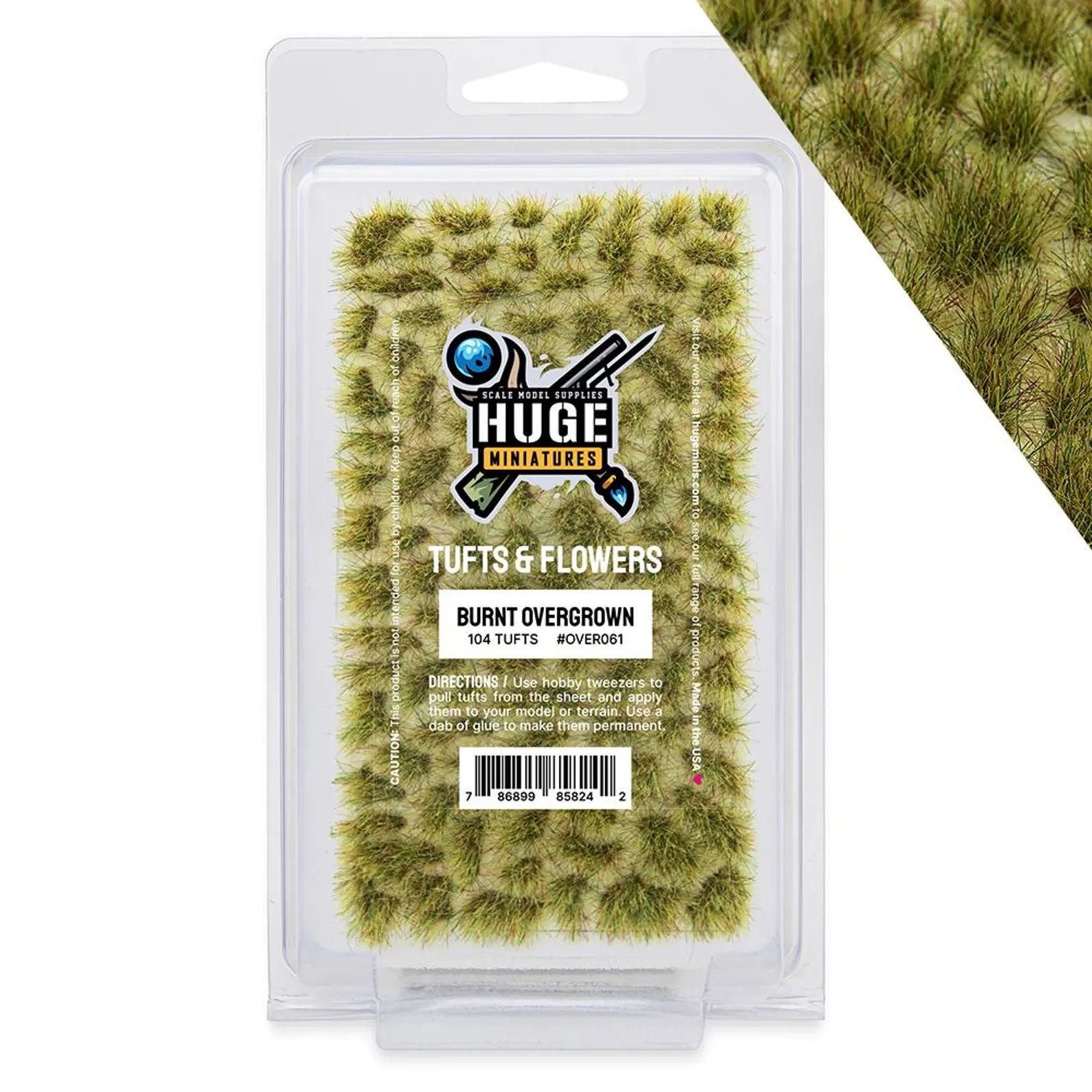 Huge Miniatures Tufts & Flowers: Burnt Overgrown Tufts