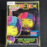 Authentic Hendrix: Blacklight Jimi Hendrix - 2021 Fall Convention Exclusive Funko Pop! Rocks