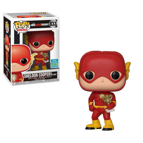 2019 Summer Convention Exclusive The Big Bang Theory Sheldon Cooper as The Flash Funko Pop! Vinyl