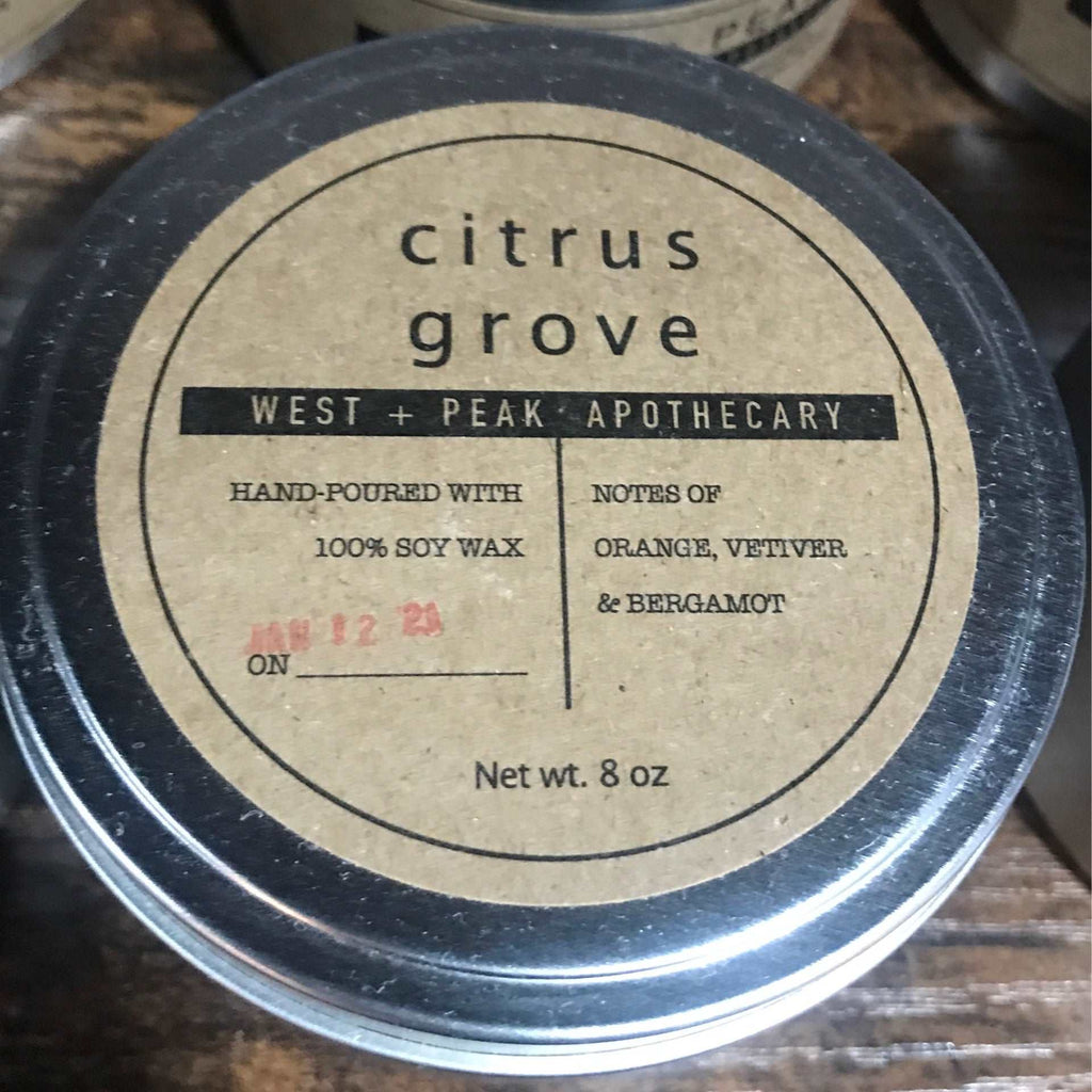 Citrus Grove 8oz Tin Candle