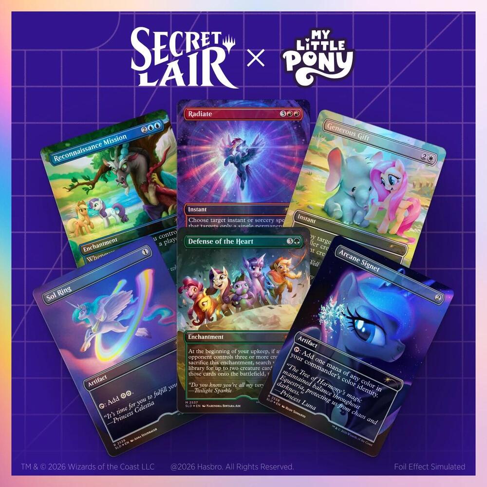 Magic: The Gathering Secret Lair Drop: My Little Pony: Friendship is Magic - Traditional Foil Edition