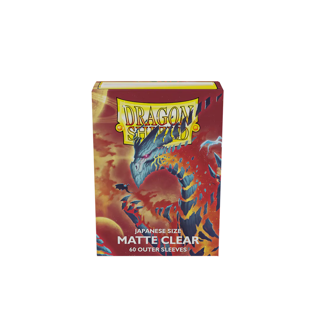 Dragon Shield:Clear - Matte Outer Sleeves Japanese Size Sleeves (60ct)