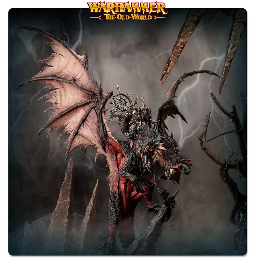 Warhammer : The Old World - Lord/Sorcerer on Chaos Dragon