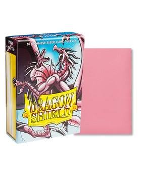 Dragon Shield Matte Japanese Size Card Sleeves – Premium TCG Protection 60 Count Box Pink