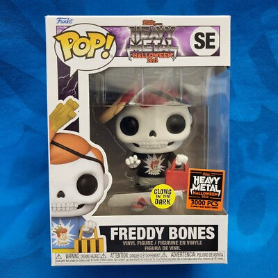 Heavy Metal Halloween 2023 Exclusive Freddy Bones Pop! Vinyl (LE 3000)