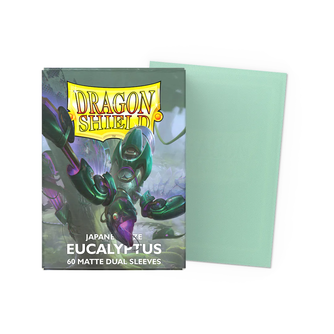 Dragon Shield: Eucalyptus - Matte Dual Sleeves - Japanese Size (60ct)