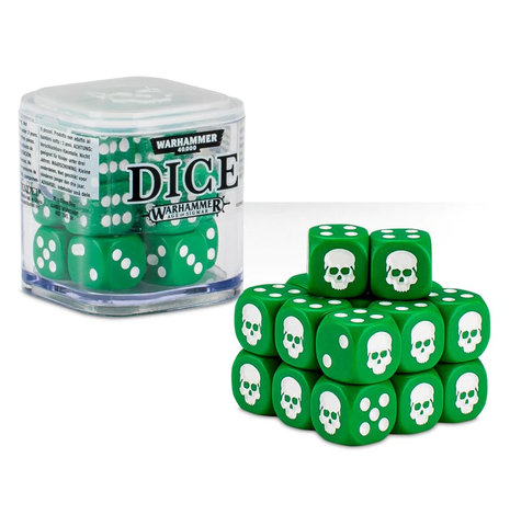 WARHAMMER 40,000: Games Workshop 12mm Dice Set - Green