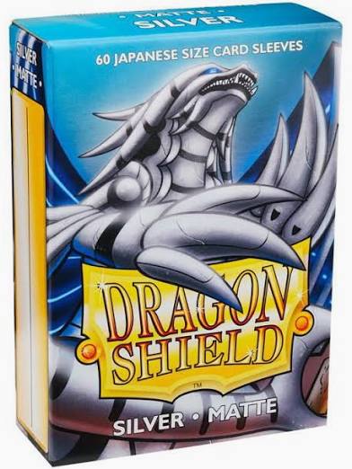 Dragon Shield Matte Japanese Sleeves - Silver (60-Pack) - Dragon Shield Card Sleevesca