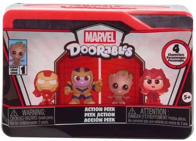 Marvel Doorables Action Peek Series 1 Mystery Figure 4-Pack