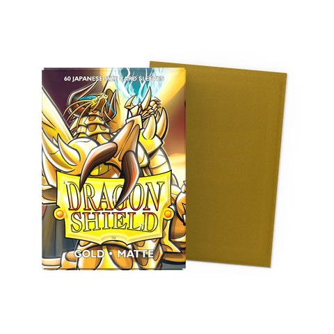 Dragon Shield: Gold - Matte Sleeves - Japanese Size (60ct)