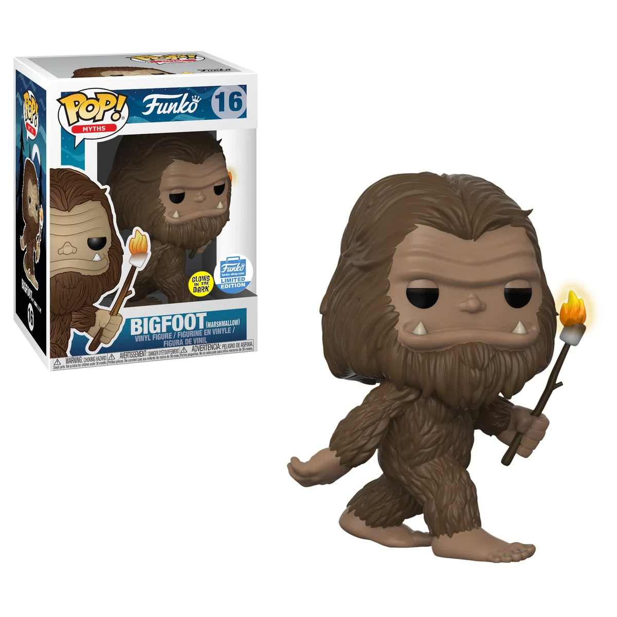 Funko Glows in the Dark Bigfoot (Marshmallow) (Funko Limited Edition) Funko Pop! Vinyl Figure #16