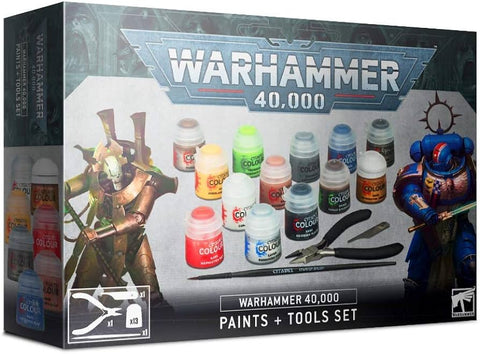 WARHAMMER 40K: Paints + Tools Set