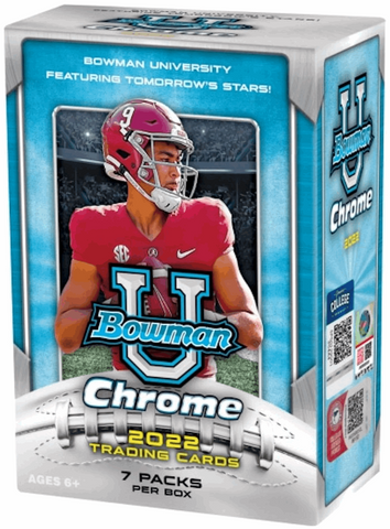 2022 Bowman Chrome U Football Blaster Box