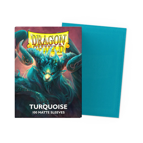 Dragon Shield: Turquoise - Players' Choice Matte Sleeves - Standard Size (100ct)