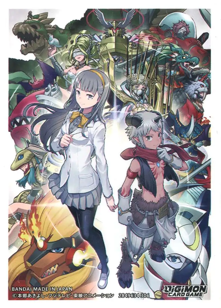 Digimon Card Game: Inori Misono & Aegiomon Card Sleeves