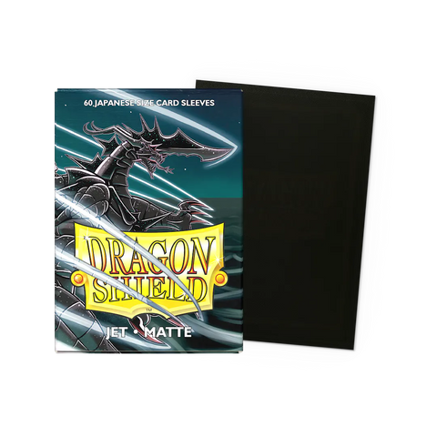 Dragon Shield: Jet - Matte Sleeves - Japanese Size Sleeves (60ct)