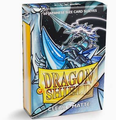 Dragon Shield Matte Japanese Sleeves - Clear (60-Pack) - Dragon Shield Card Sleeves