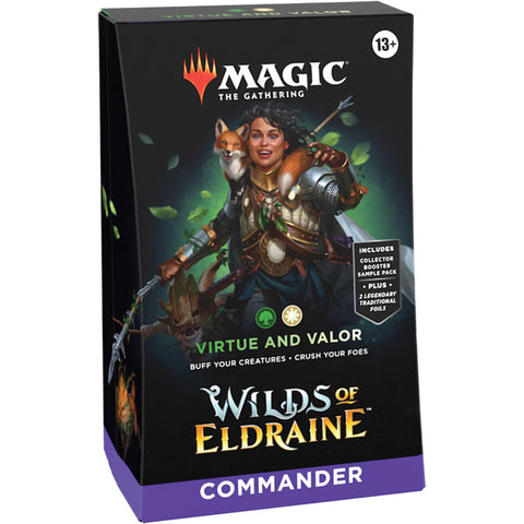 Magic The Gathering Wilds of Eldraine  - Virtue and Valor - Commander Deck