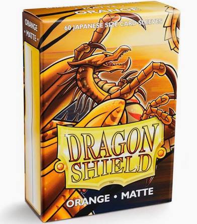 Dragon Shield Matte Japanese Sleeves - Orange (60-Pack) - Dragon Shield Card Sleeves