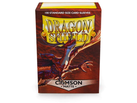 Dragon Shield 100 Standard Card Sleeves - Crimson Matte