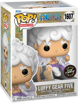 CHASE One Piece Luffy Gear Five Funko Pop! Limited Edition Glow Chase Vinyl Figure #1607