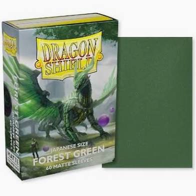 Dragon Shield Dual Matte Japanese Sleeves - Forest Green (60-Pack) - Dragon Shield Card Sleeves