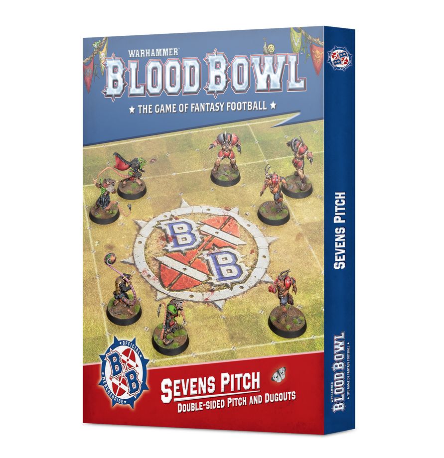 Warhammer : Blood Bowl - The Game of Fantasy Football - Sevens Pitch Double Sided Pitch and Dugouts