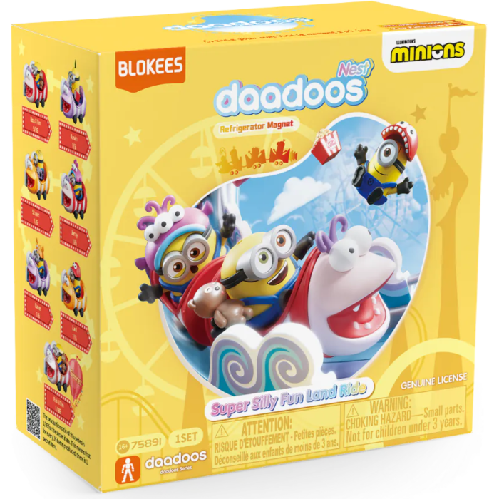 Blokees Minions - Super Silly Fun Land Ride Refrigerator Magnet Daadoos Nest Series 01 Blind Box Figure