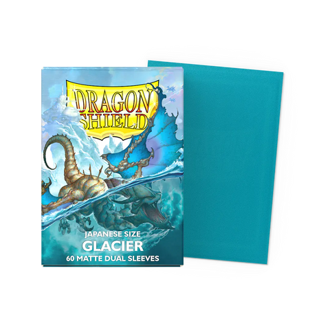 Dragon Shield: Glacier - Matte Dual Sleeves - Japanese Size Sleeves (60ct)