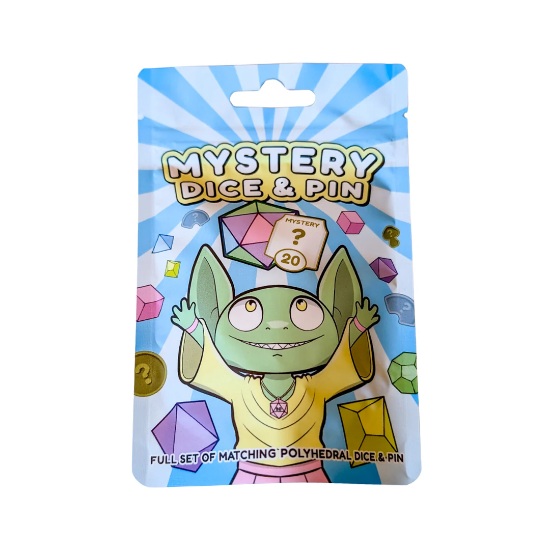 Mystery Dice Goblin- Mystery Dice & Pin Bag
