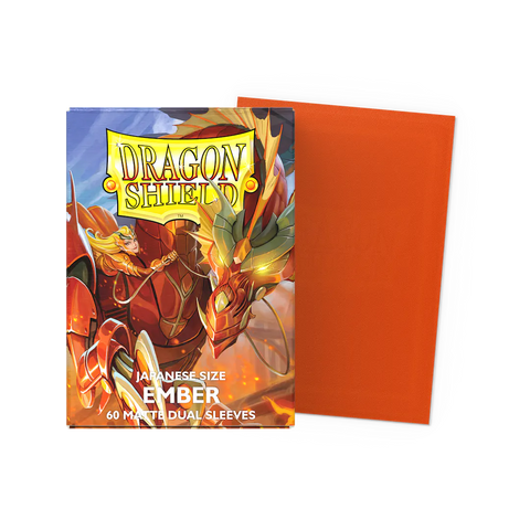 Dragon Shield: Ember - Matte Dual Sleeves - Japanese Size (60ct)