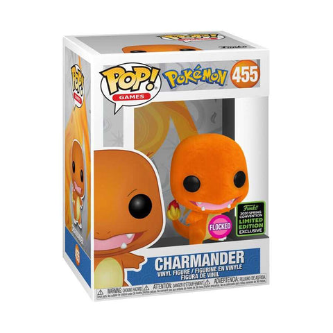 2020 Summer Convention Exclusive Pokemon Flocked Charmander Funko Pop! Vinyl