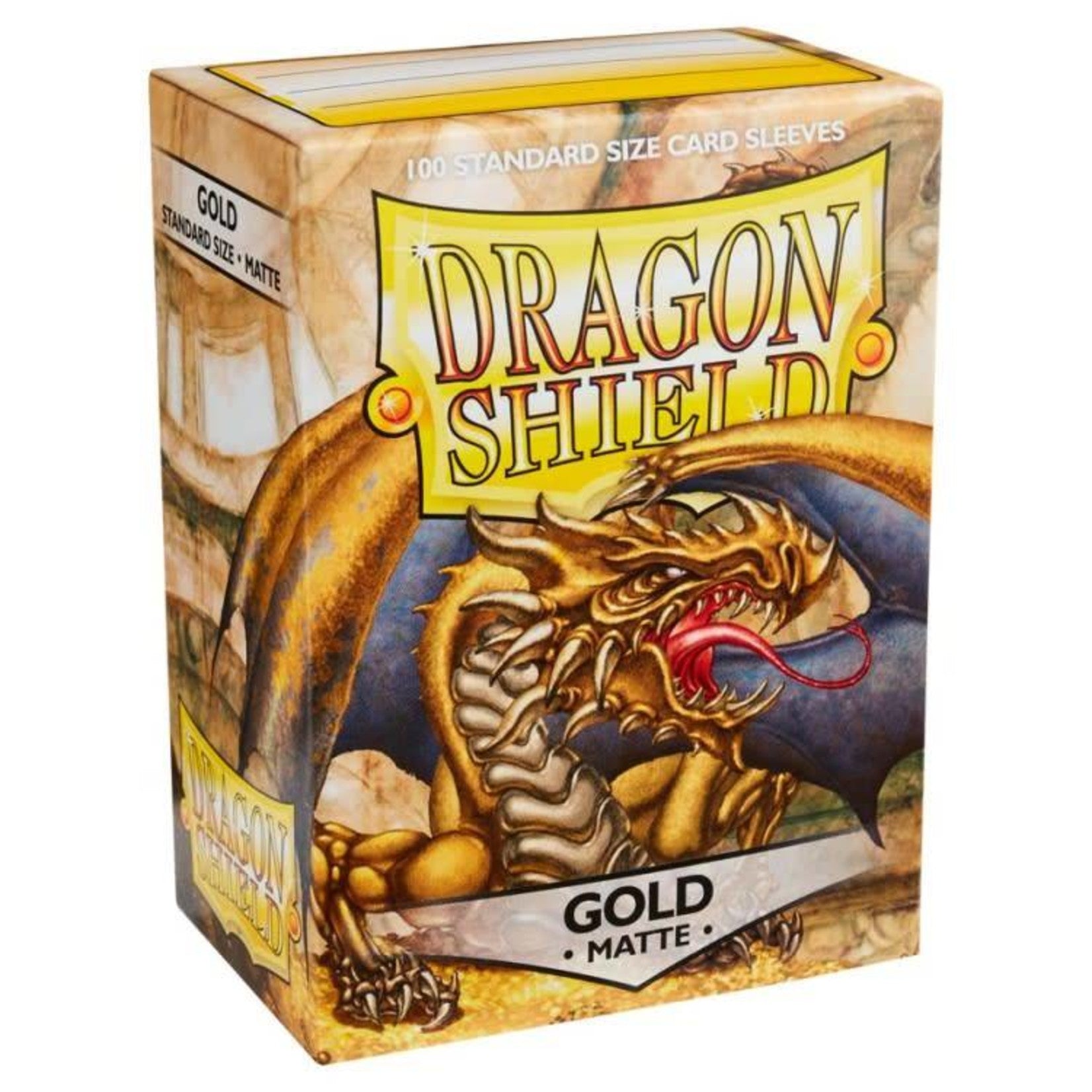 Dragon Shield: Standard Card Sleeves - GOLD Matte (100ct)