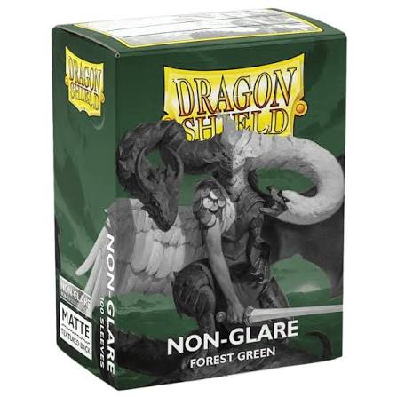 Dragon Shield: Non-Glare Sleeves - FOREST GREEN (100ct)