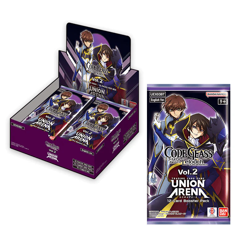Union Arena Card Game: Code Geass Lelouch of the Rebellion Vol.2 Booster Packs (UEX03BT)