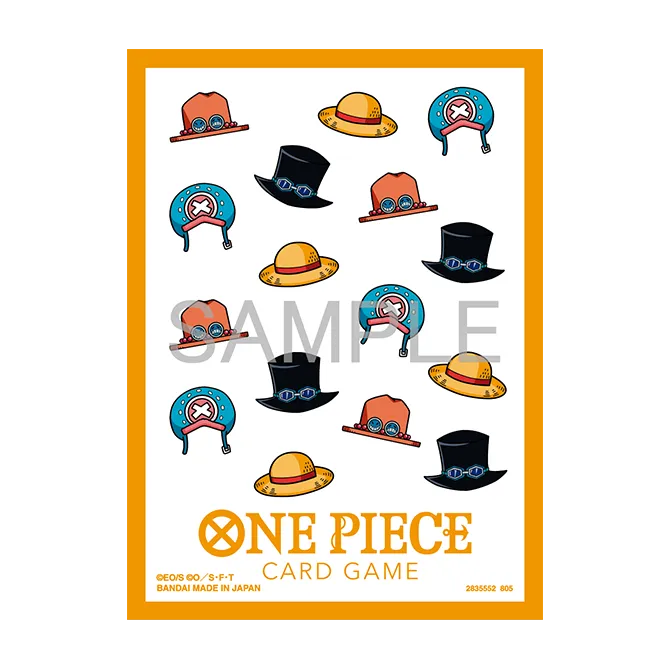 Bandai One Piece Card Game - Official Card Sleeve 13 - Hat Patterns