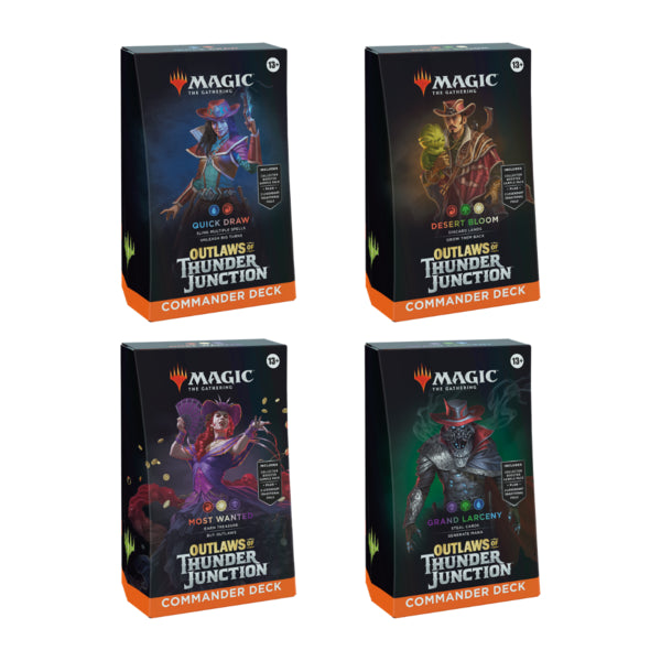 Magic: The Gathering – Outlaws of Thunder Junction Commander Deck Bundle (4 Decks)