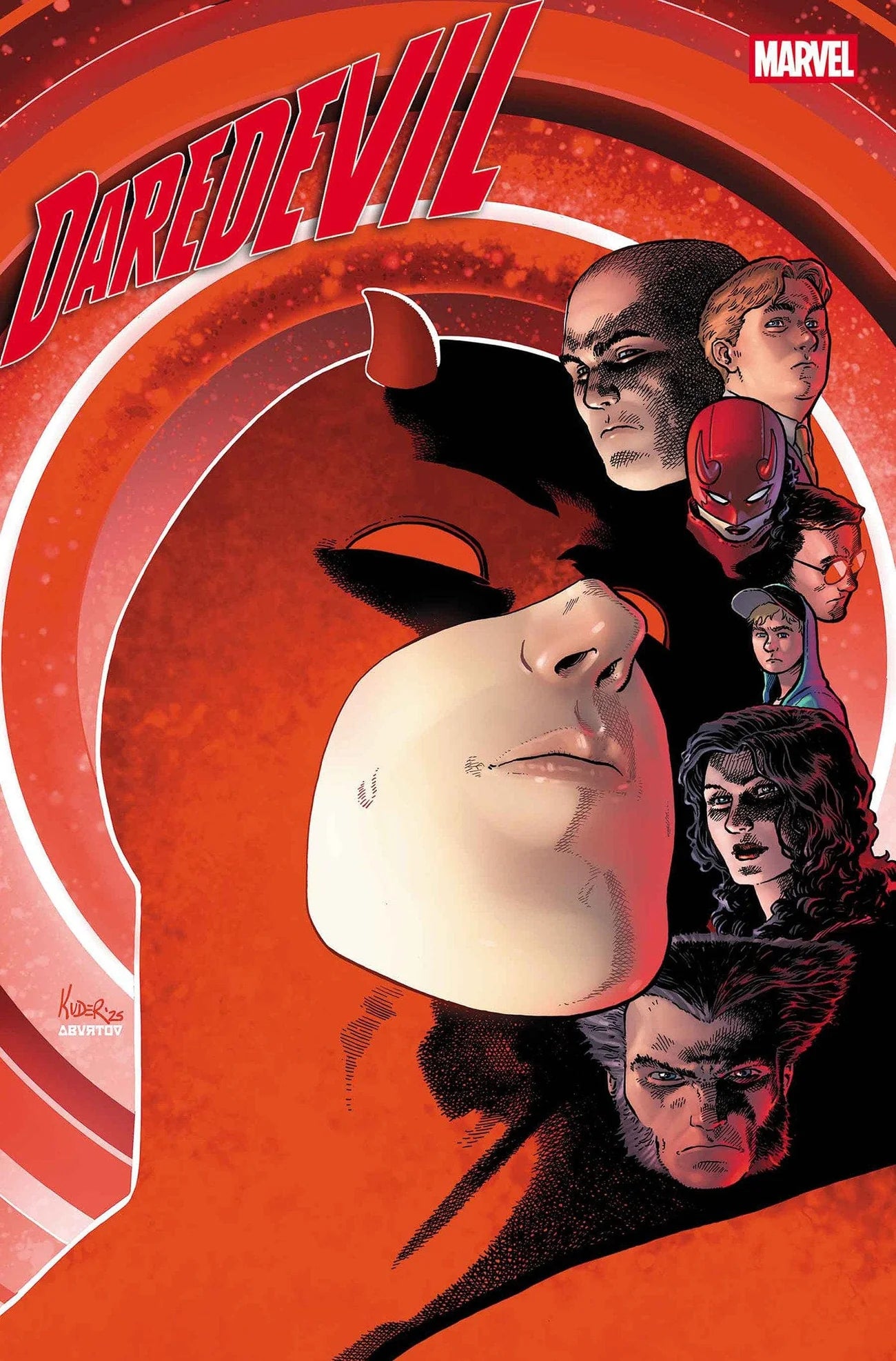 Marvel Comics:  DAREDEVIL #25 AARON KUDER FINALE VARIANT